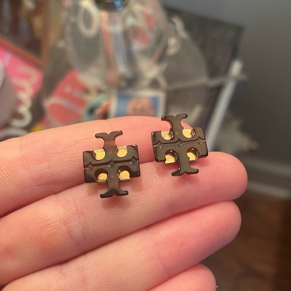 Tory Burch tortoise shell studs